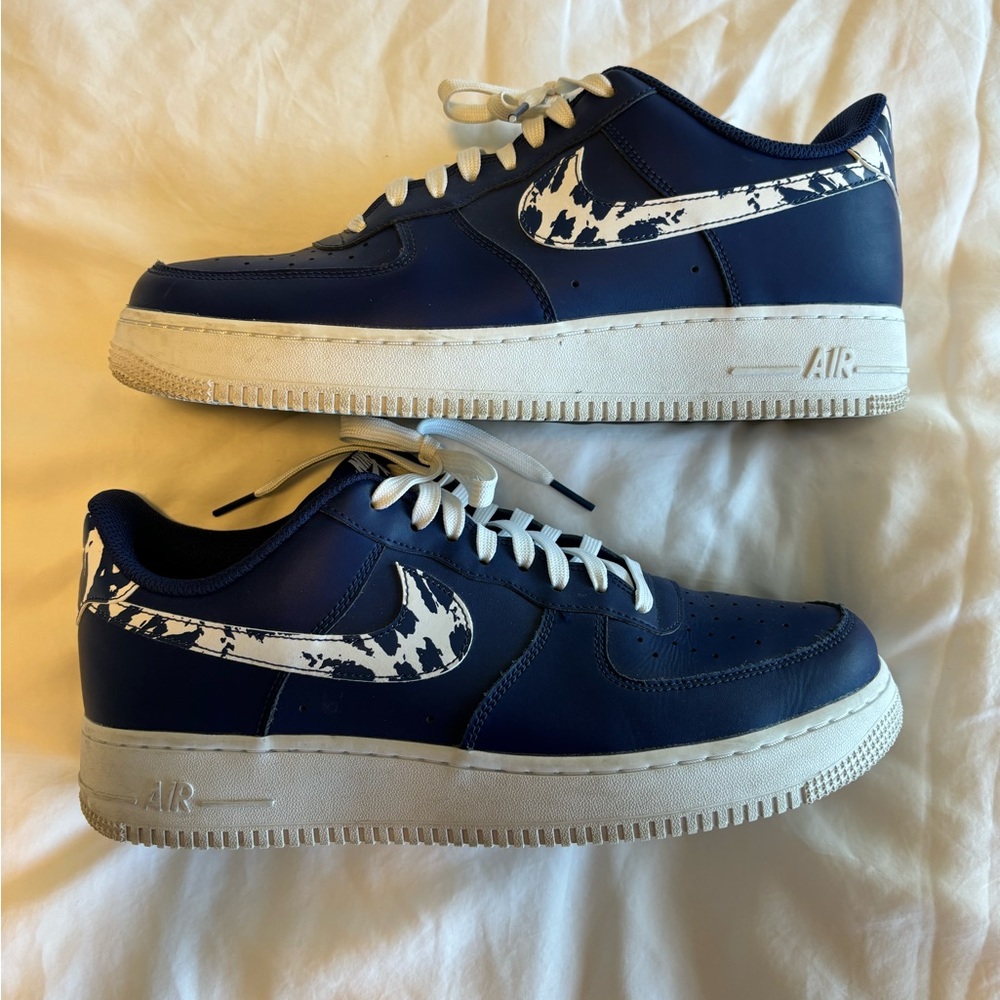 Air Force 1 LV8 1 GS 'Splatter Swoosh - Blue